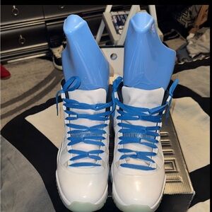 Air Jordan 11 Retro Men's Shoes White and Blue 2014